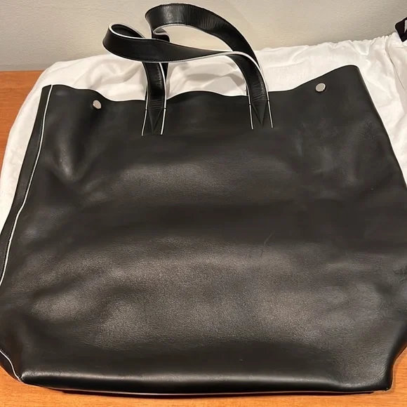 Vince Signature Leather Tote Bag NWOT